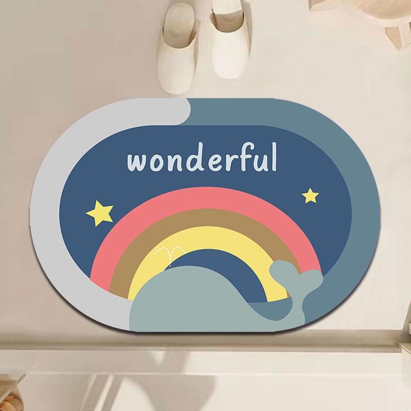 Cartoon Design Dirt-Resistant & Easy-Clean Entry Mat - Wear-Resistant Floor Mat for Entrances