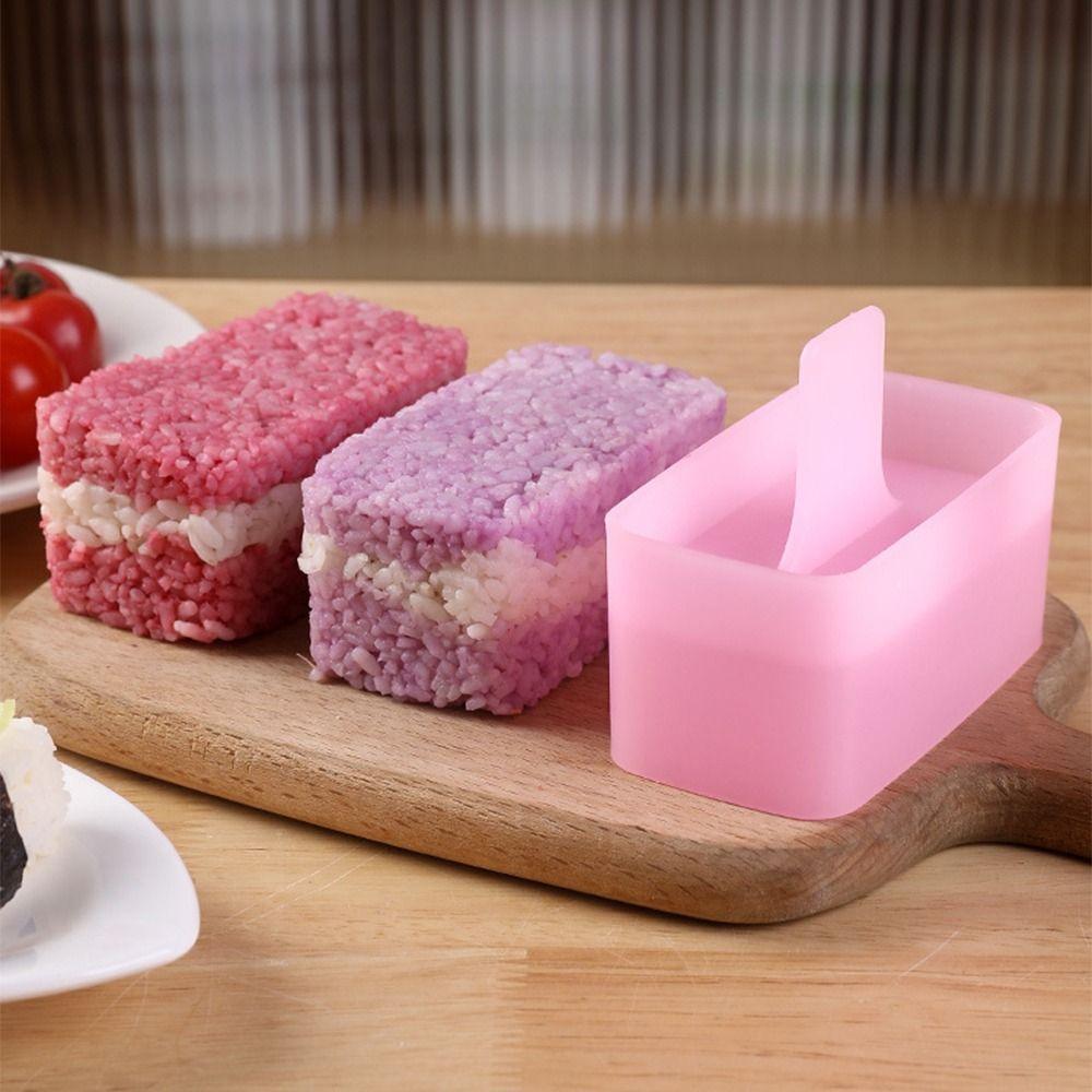 3Pcs with Rice Spatula Japanese Cuisine Onigiri Mold Colorful Mini Sushi Maker Kit  Sushi Kit