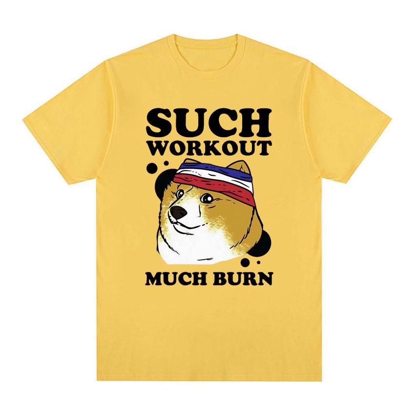 

Такие тренировки, много ожогов, шутка, мем, футболки для спортзала, мужская и женская одежда, футболка с короткими рукавами и забавной собакой, летние топы, футболка из чистого хлопка