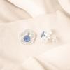Natural Tanzanite Gemstone 925 Stamped Silver Women's Jewelry Handmade Studs0.5" EE-157-4