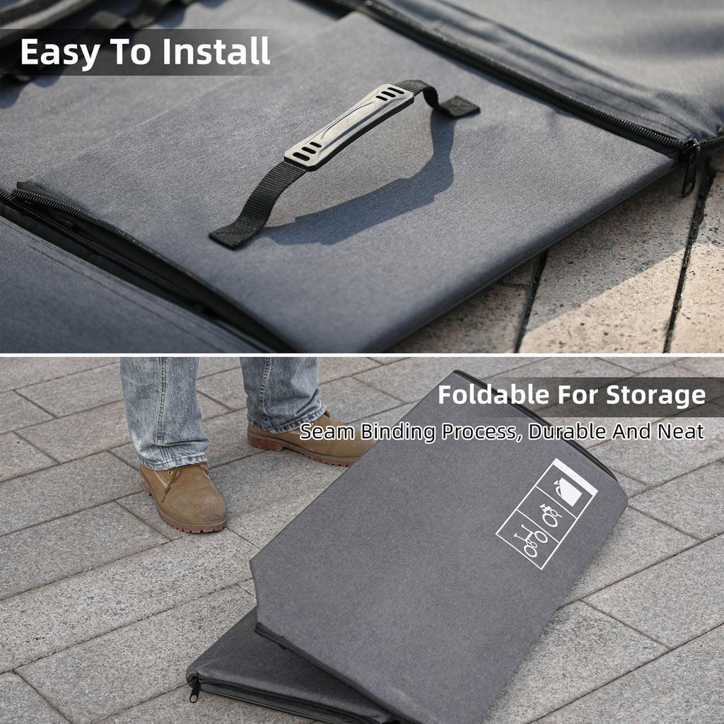 Folding Bike Storage Box with DustCover   Storage Bag Outdoor Foldable sy Carry Storage Bag for Folding Bike