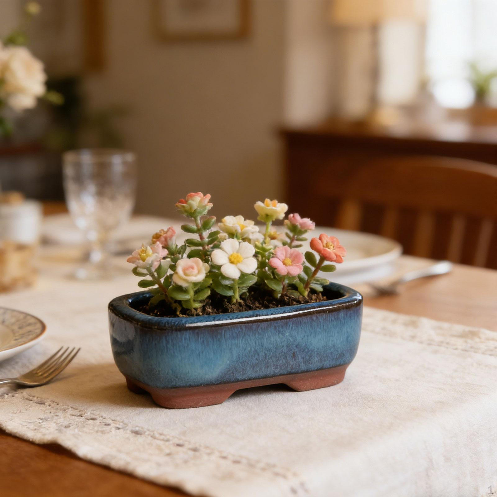 

Mini Ceramic Planter Vase Decoration Plant Container Modern Gift Flowerpot Flower Pot for Porch