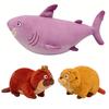Beaver Shark Plush Toy Soft Stuffed Animals Soft Cuddly Plush Doll Adorable Home Decor Gift for Kids Animal Lovers