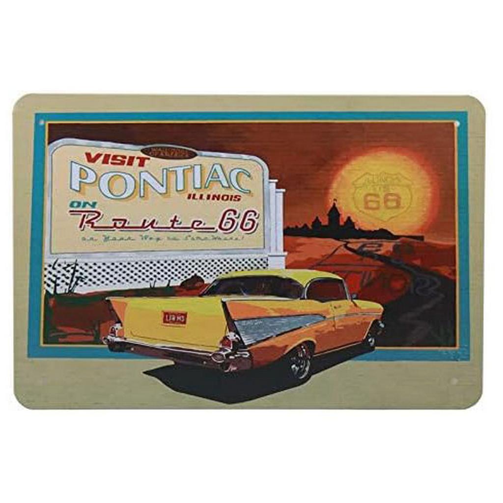 DORA Tin Sign Vintage Historic Route Metal Tin Signs Wall Posters Plaque Iron Painting Decoration for Garage Game Room Home Cafe Club Bar