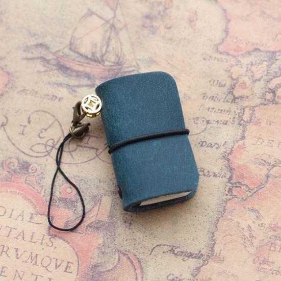 Vintage Armas Mini Märkmik Kunstnahast Kaane ja Rihmaga Täidetav Väike Reisi Päevik Tasku Päevik Reisimiseks Kirjutamiseks