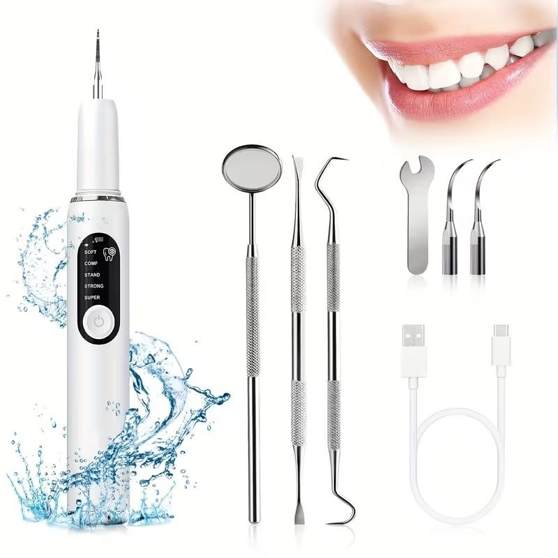 Ultrasonic Dental Scaler Removes Tartar Removes Plaque Removes Stains Teeth Cleaning Dental Scaler for Home