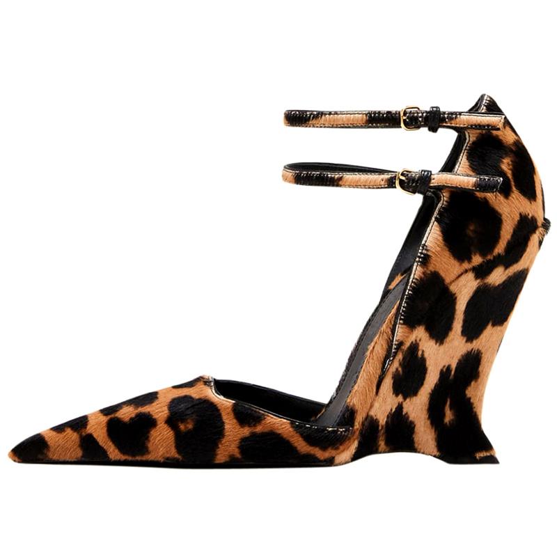 Fashion Brand Fashion Show Sexy Buckle Wedge Sandals Summer New Party Wedding Prom Red Black Europe America Women's Shoes Size 35-43