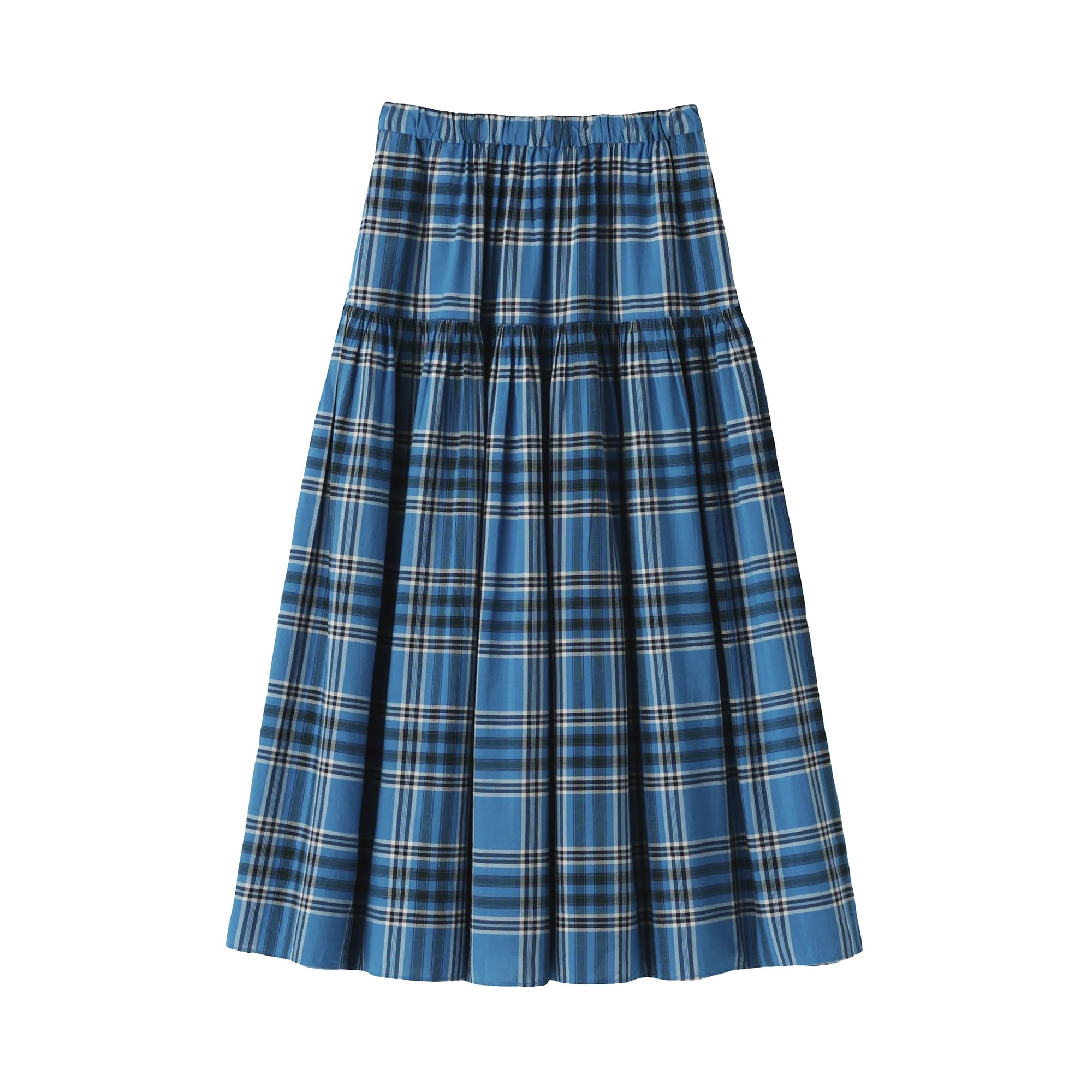 

Женская юбка-клеш в клетку мадрас MUJI, синяя клетка, размер S, BE1XKA5S