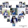 Blue and White School Uniform Sportswear for Junior High and High School Students