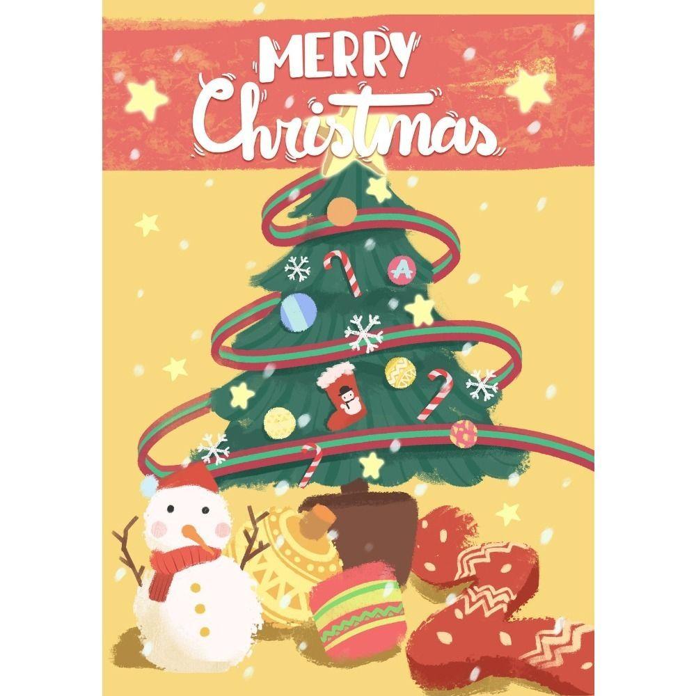 Vintage Christmas Metal Tin Sign Home Festive Wall Decor