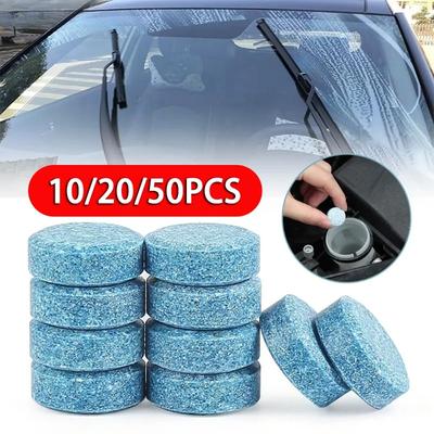 Reiniger Auto Windschutzscheibenreiniger Brausetablette Auto Scheibenwischer Glas Fest Reinigen Konzentrierte Tabletten Waschmittel 10/20/50 Stück