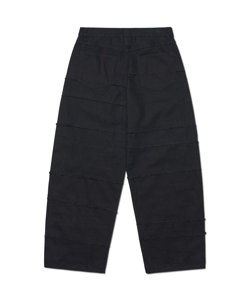 Nomaenyueol Rough Division Pants - Black