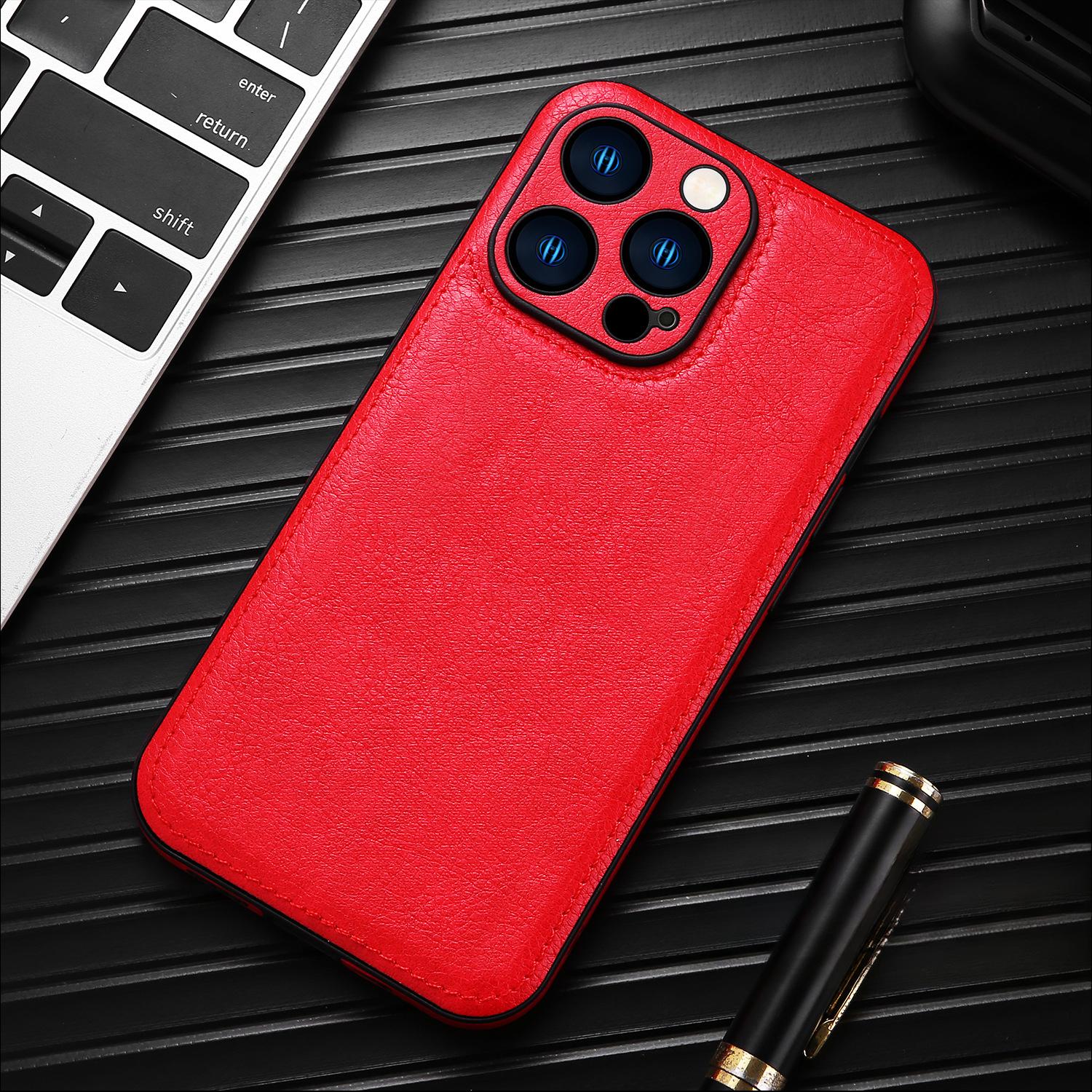 

Чехол для телефона Apple 16promax, Подходит для IPhone15, Противоударный 14/13 Мужской 12 Бизнес 11 Кожаный чехол iPhone X/Xs Universal