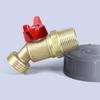 IBC-Behälteradapter, IBC-Behälterarmaturen, Wasserabsperrventilhahn aus massivem Messing mit Gartenschlauch-Schnellverbinder-Set