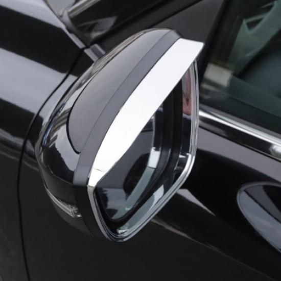 For Mitsubishi Outlander -2024 Chrome Rearview Mirror Rain Eyebrow Cover