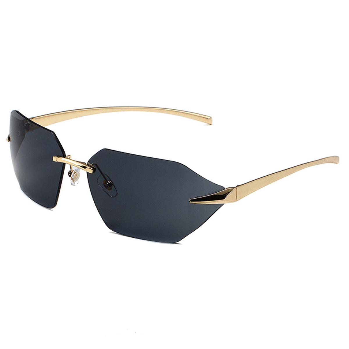 

Piece Advanced Sense of Luxury Men s Sunglasses Fashion Curved Lens Sunglasses Sunglass чёрный