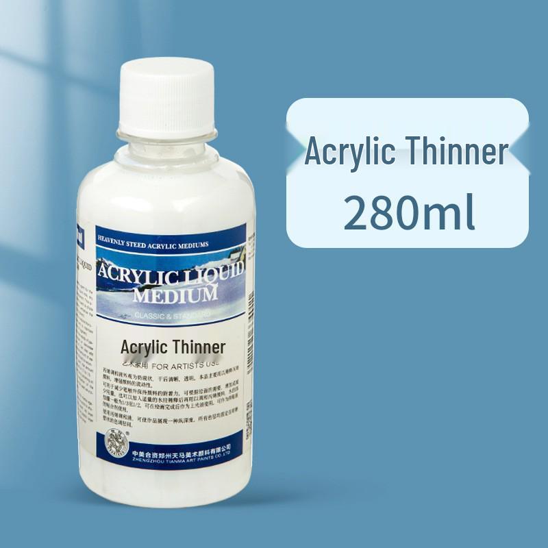 Beibao Acrylic Thinner 500ml Slow Drying Varnish Pigment - Transparent Painting Medium