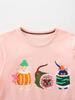 AostaBetty Girls' European Style Cartoon Print Long-Sleeve T-shirt