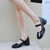 Fashion Spring summer new retro medium coarse follow-up shoes fashionable  versatile casual daily simple women's high heels