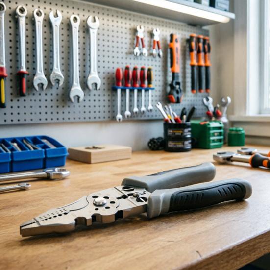 Wire Strippers Precise Stripping 0.08-1.6mm Cutting Crimping Wire Cutter Stripper 21-in-1 Foldable Multi-Function Tool