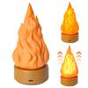 3D Fake Flammenlampe 3 Modi Einstellbar USB Wiederaufladbar Simuliertes Lagerfeuerlicht Zuhause Innen Außen Zelt Dekorative LED Nachtlampe