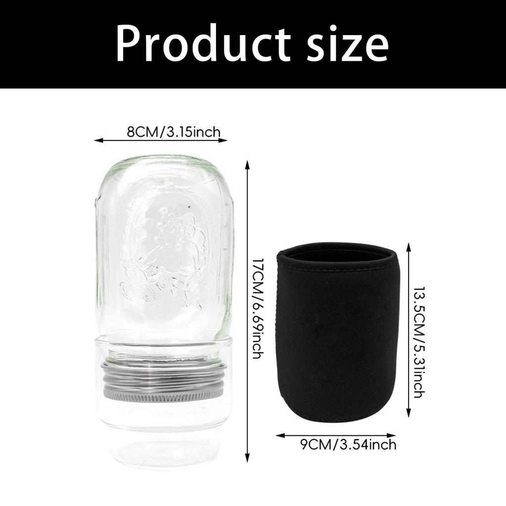 Clear Wide Mouth Glass Sprouter Container Set With Lid For Fast Seedling Germination Vegetable Cultivation Accessories