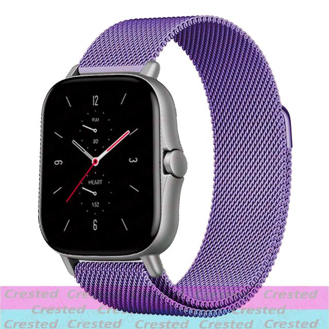 20mm/22mm Milanese loop band For Amazfit GTS/4/2/2e/3/GTS2 Mini/GTR 47/GTR2/4/3/Pro Watch Bracelet correa Amazfit bip 6 5 straps