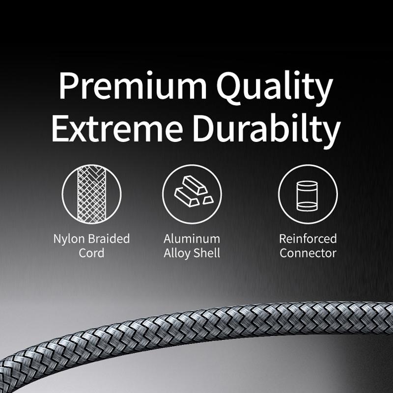 

2m Type-C to Type-C Elbow Cable PD 60W Fast Charging Cord USB 2.0 Data Sync Grey
