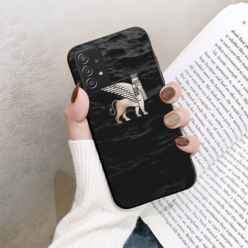 Lamassu Assyrischen Winged Lion Telefon Fall Für Samsung Galaxy A02 A12 A21 A22 A32 A41 A42 A51 A71 A72 Shell