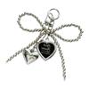Lovely Heart Keychain Bows Keyring Korean Styles Bag Charm Bag Pendant Ornaments Car Keychain Handbag Charm Decorations