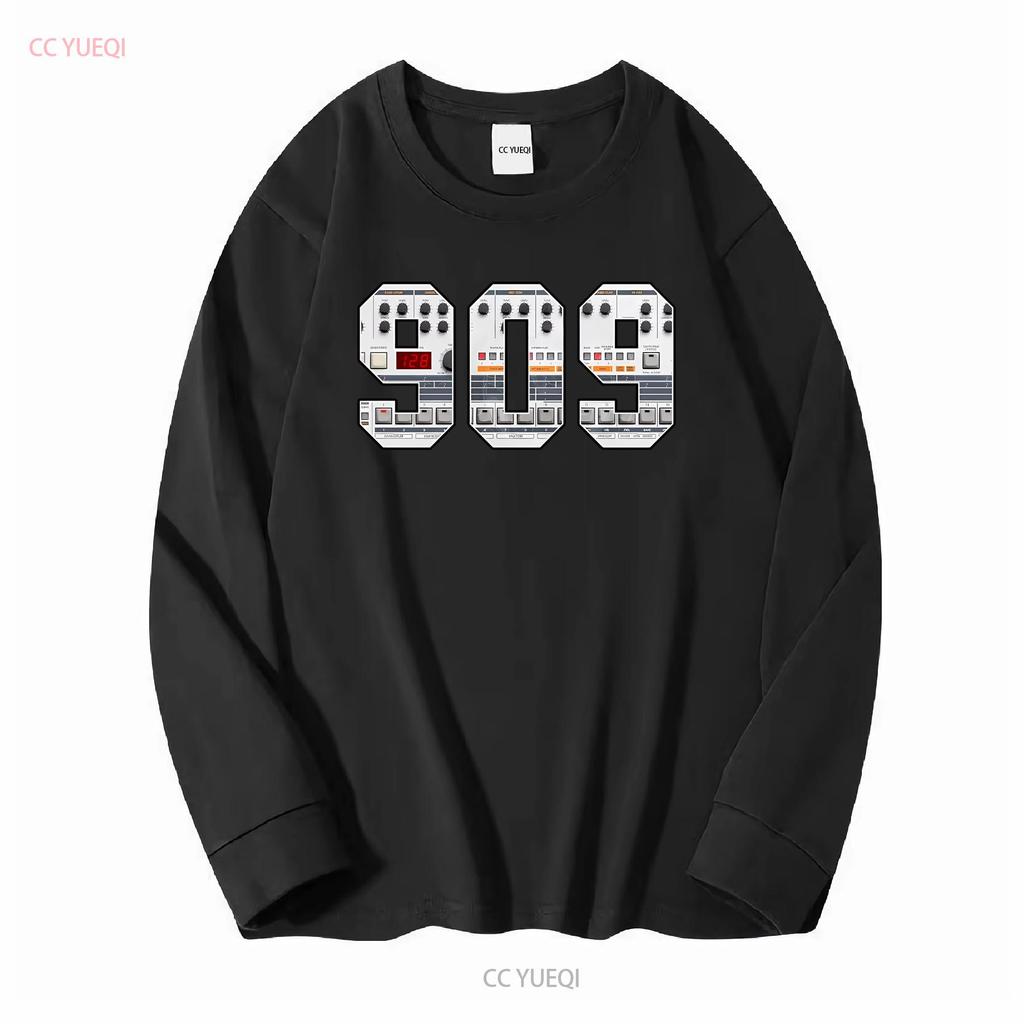 TR 909 T Shirt Vintage Drum Machine Synth vintage Washed Soft Slightly Breathable Stretched homme graphic Casual Comfortable