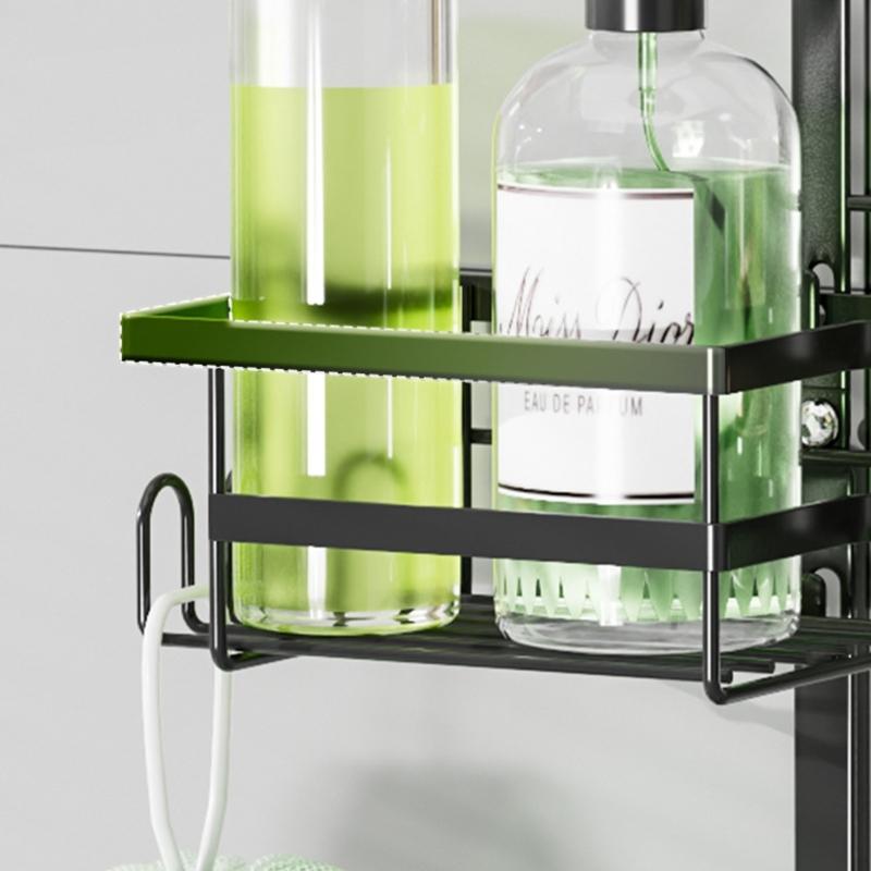 Multifunctional Wall Rack Heavy Type Shower Organizers for Bathroom and Kitchen Adhesive Installation Space Saving
