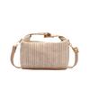 Women Simple Fashion Mini Woven Crossbody Shoulder Handbag Casual Daily Small Square Bag
