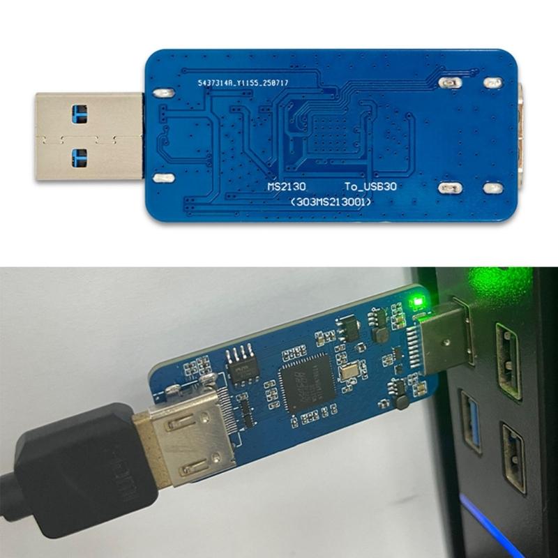 Professional 1080P Hdmis Video Capture Module USB3.0 Interfaces Broadcast Quality Recording For Gaming And Conferencing