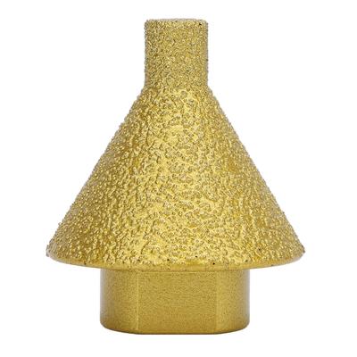 Foret à biseauter diamanté pour meuleuse d'angle, foret conique pour carrelage en marbre, perçage à quartz, agrandissement du chanfreinage, Gri