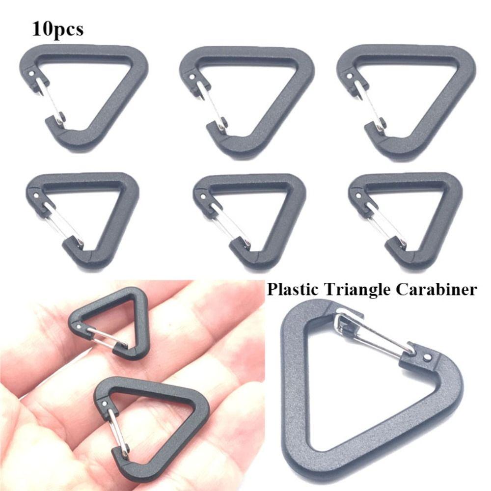 High Quality Triangle Carabiner Plastic 15/20mm Outdoor Snap Clip Tool Accessories Outdoor Tool