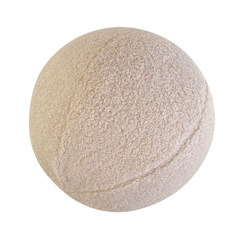 Special-Shaped Cushion Nordic Style Irregular Cushion Sofa Home Decorative Knotted Round Pillow 30cm бежевый