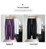 Autumn Plus Size Women's Elastic Waist Drawstring Loose High Stretch Cuffed Straight Leg Casual Pants