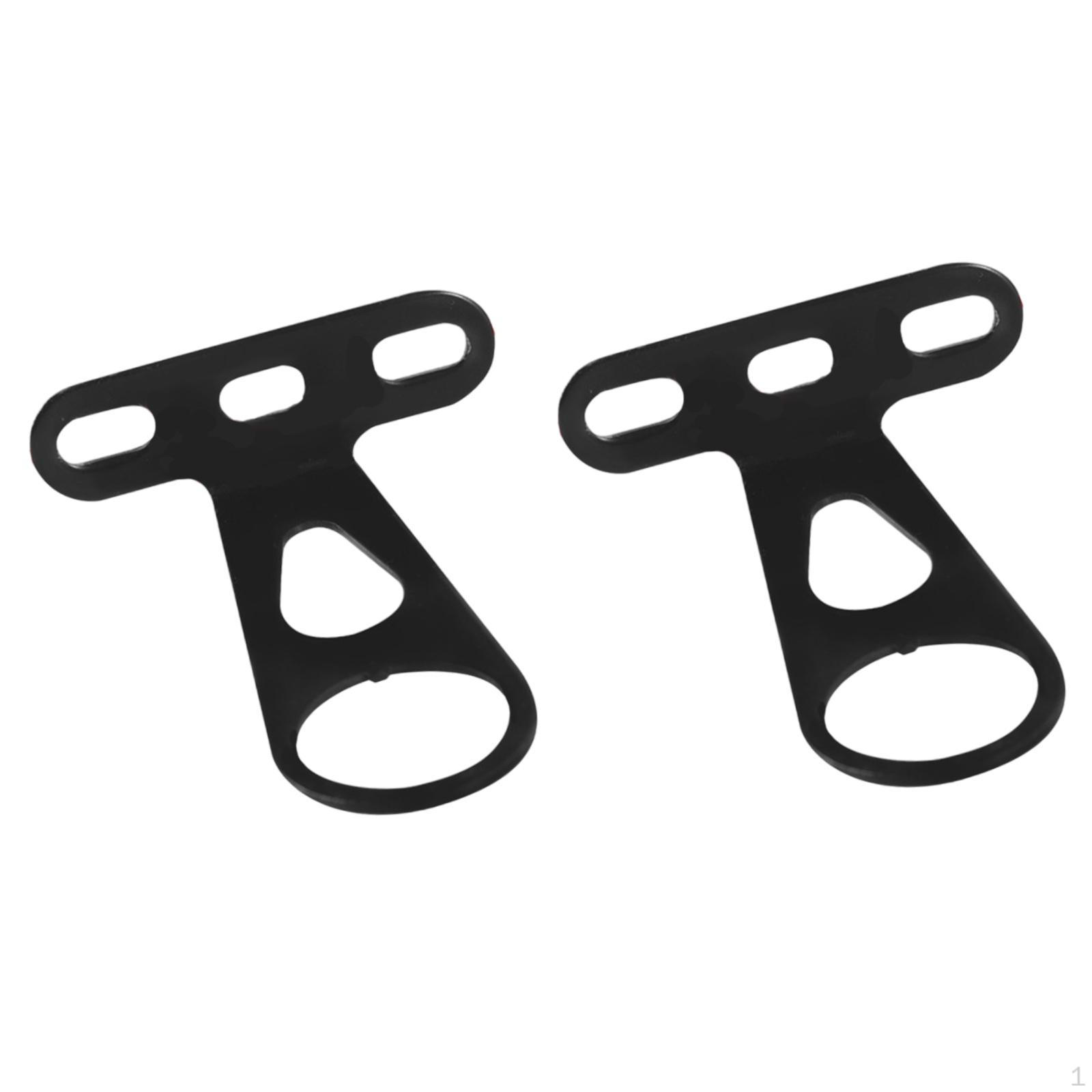 Metal Brackets for Bike Front Basket Installation чёрный