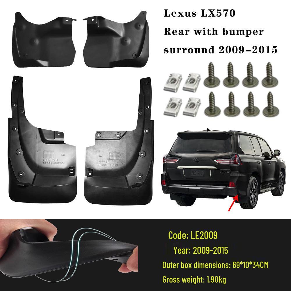 Compatible Lexus LX570 Rear Tire Mudguard (09-22 Models)