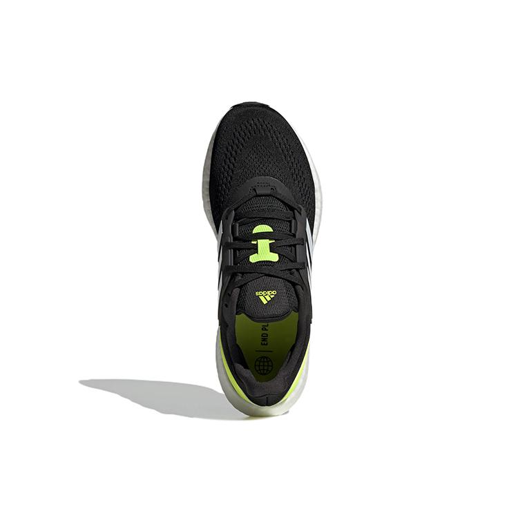 New Adidas Pureboost 22 Core Black Cloud White Solar Yellow HQ1449