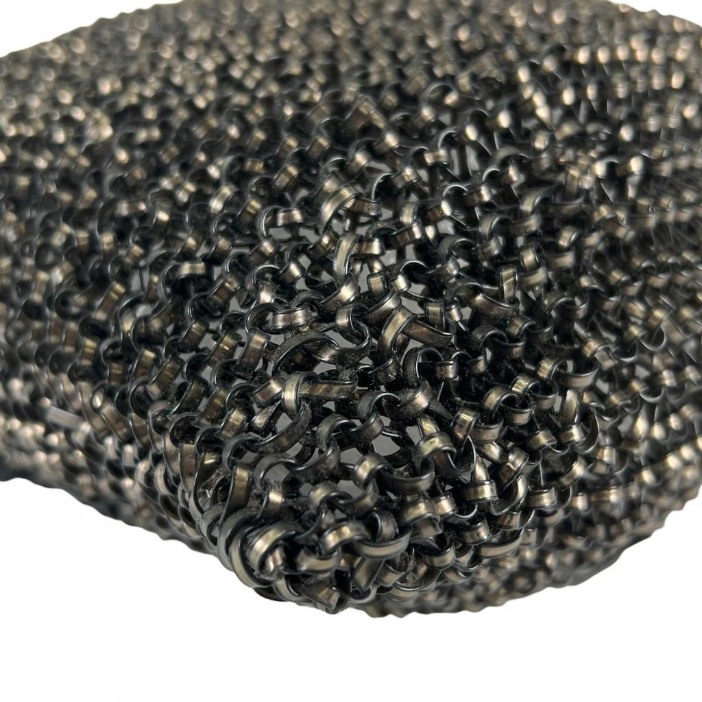 ANTEPRIMA Glitter Flower motif Handbag wire black Women Used