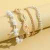 4 In 1 Bohemian Beach Stacked Shell Anklet for Ladies