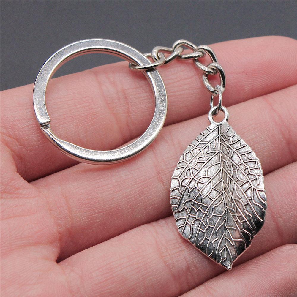 28mm Key Ring Mushroom Branch Leaf Kids' Jewelry Materials QY030