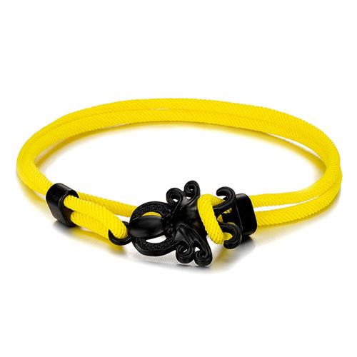 Colored Milan Rope Adjustable Hand Rope Black Octopus Multilayer Bracelet Beach Wind Vacation Wind