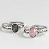47Bag 925 Silver Bold Gemstone Ring Frida