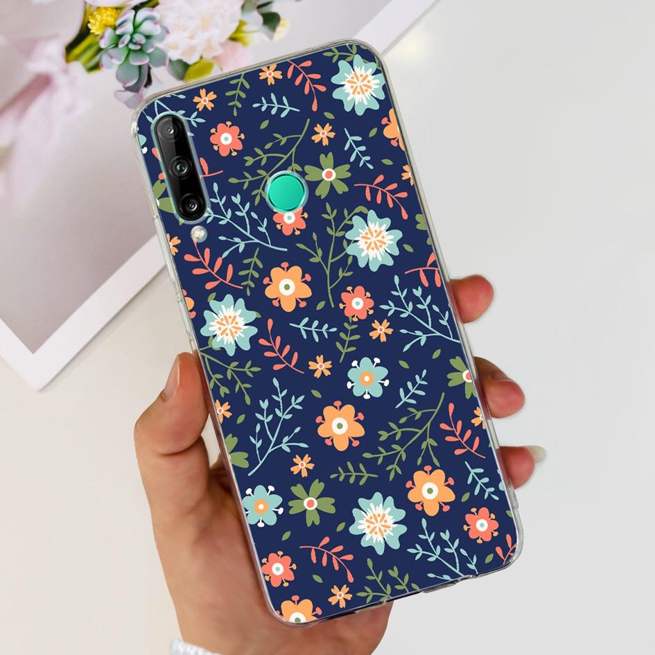 For Huawei Y7p 2020 Case Honor 9C Silicone Cover Fashion Butterfly Clear TPU Fundas For Huawei P40 Lite E ART-L28 ART-L29 Bumper