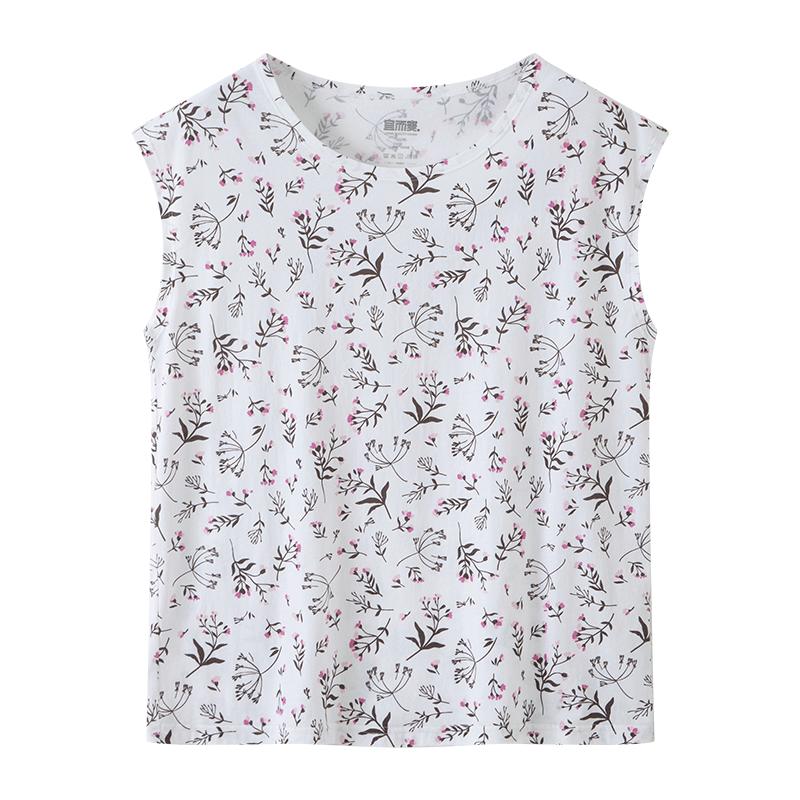 Yi Er Shuang Women s 100% Cotton Sleeveless Vest L