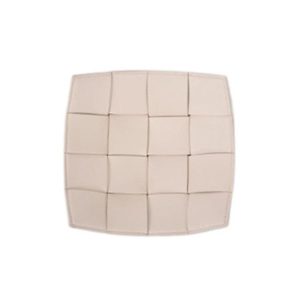 Waterproof Leather Woven Storage Tray Multi-functional Entrance Key Tray Jewelry Plate  Tea Table