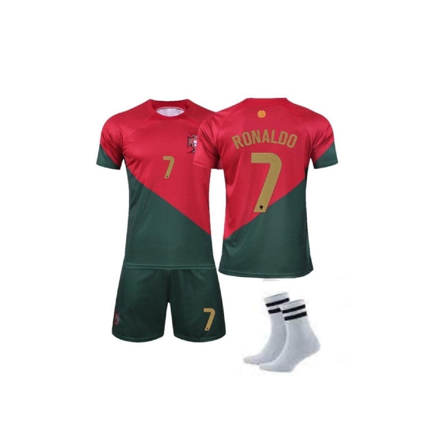 

Детский комплект из 3 трикотажных шорт Portugal Ronaldo из 3 носков